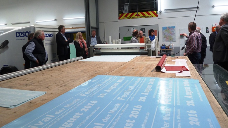 Informationsbesuch bei Weber-Werbung in Eiterfeld